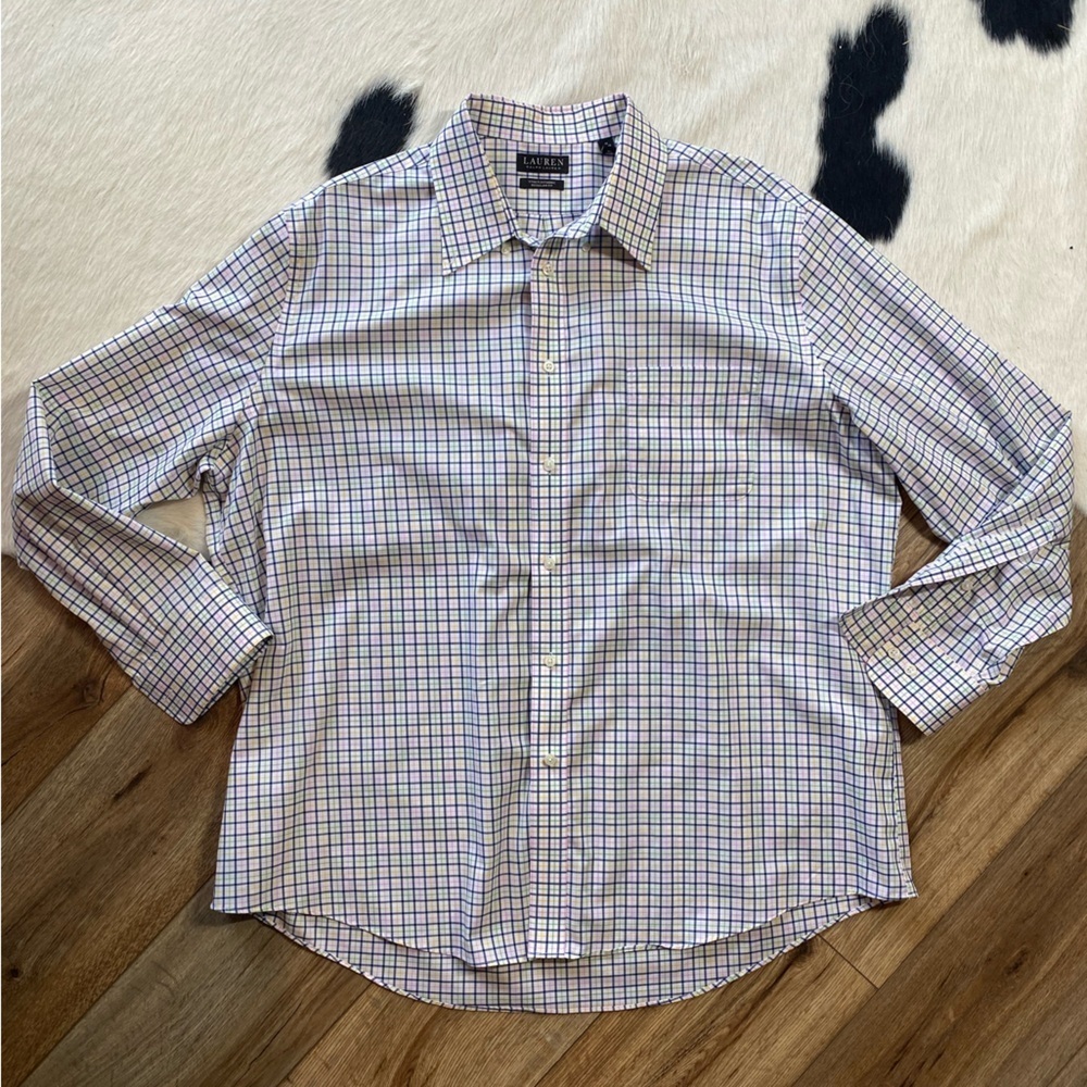 Lauren Ralph Lauren Men's Classic-Fit Heritage Multi-Check Dress Shirt